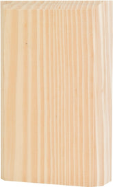 Waddell BTB25 Trim Block Moulding, 4-1/2 in L, 2-3/4 in W, 1 in Thick, Pine Wood